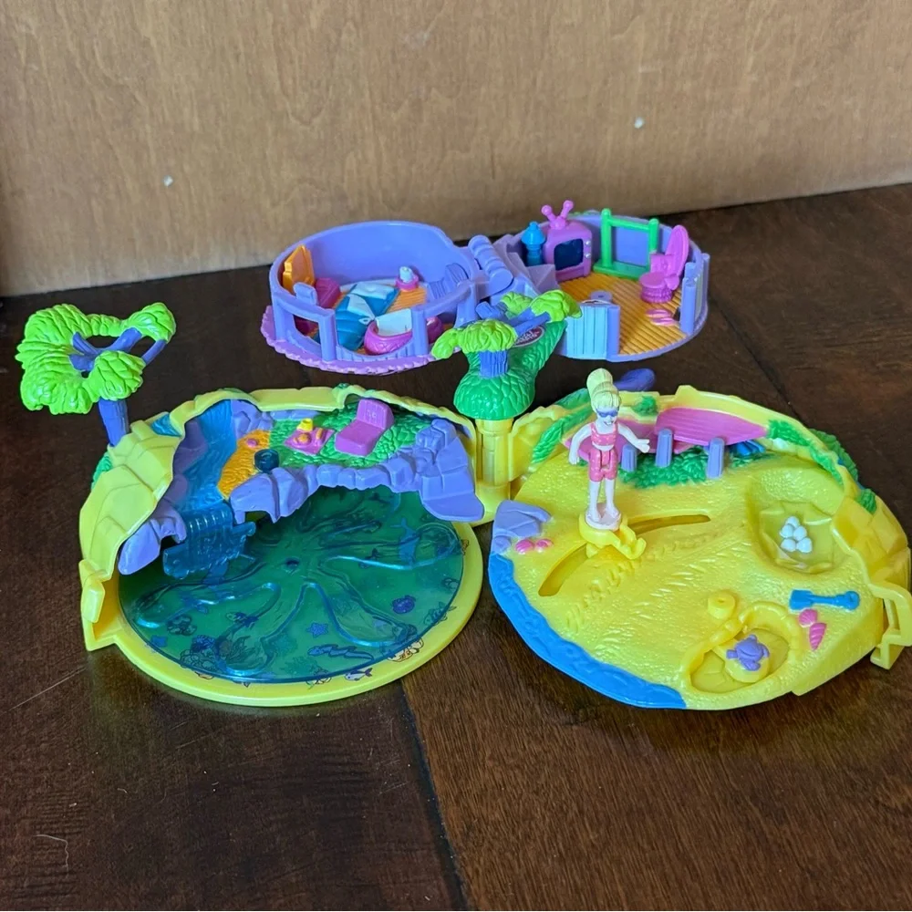 POLLY POCKET VTG Jungle Hut play set with 1 doll - Picture 5 of 7